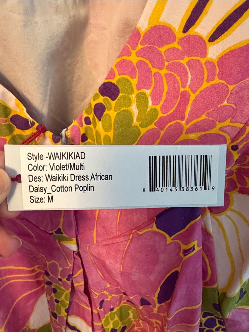 Vibrant Floral Maxi Dress in Pink and Green - Picture 3 of 6